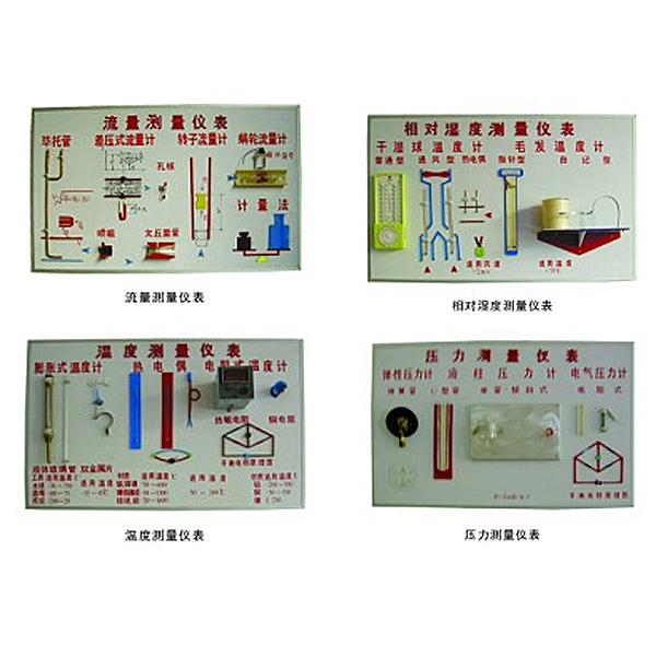 溫度、濕度、壓力、流量示教板,化工儀表示教板